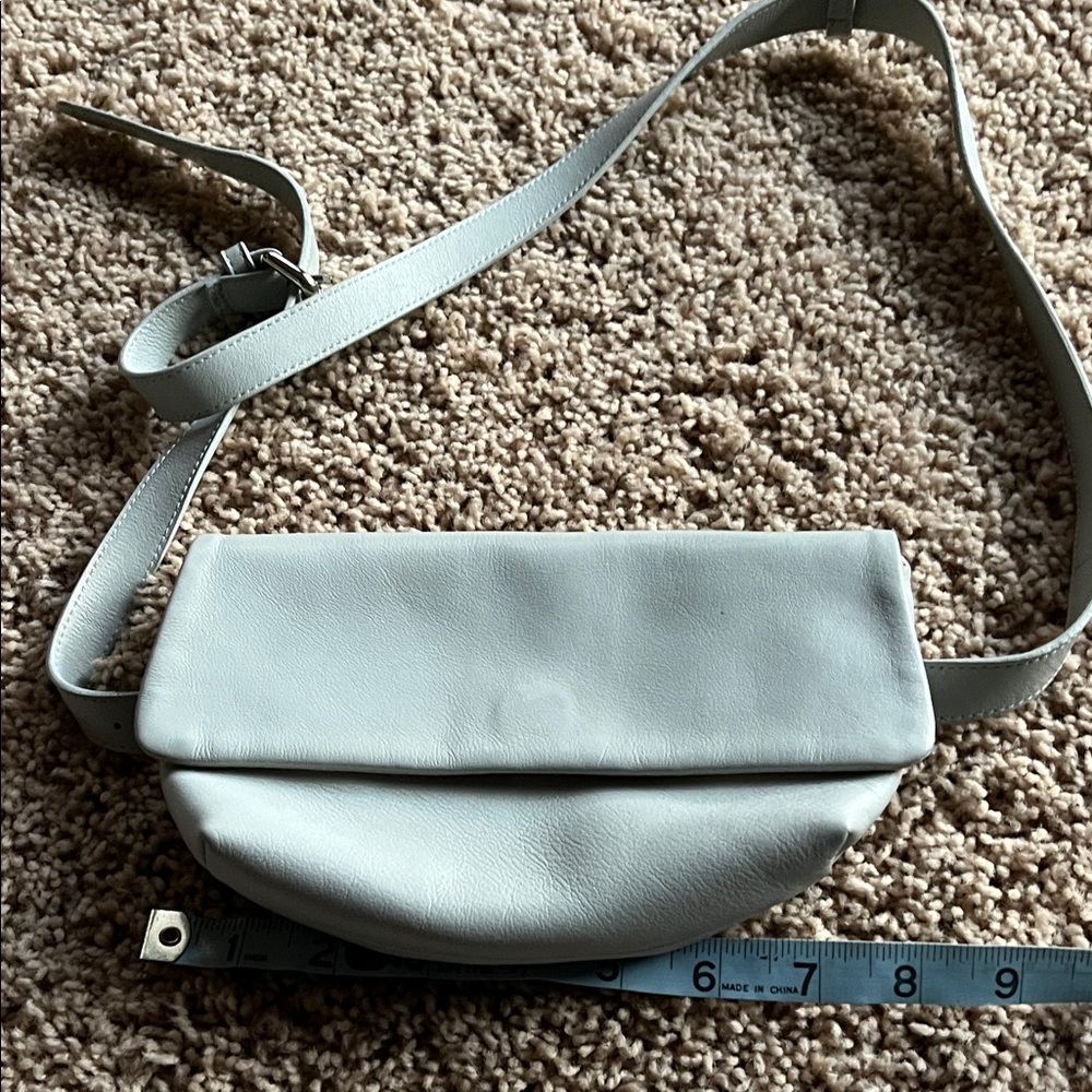 Elegant Teal Leather Belt Bag